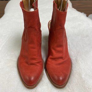 Dolce Vita‎ Jasper Red Mule Open Heel Booties Size 6.5
